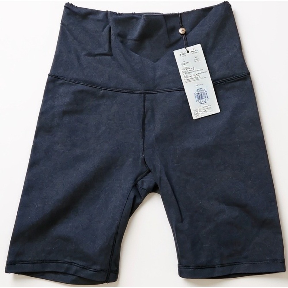 NWT CALIA Ultra High Rise Bike Short Pure Black Size XS Extra Small